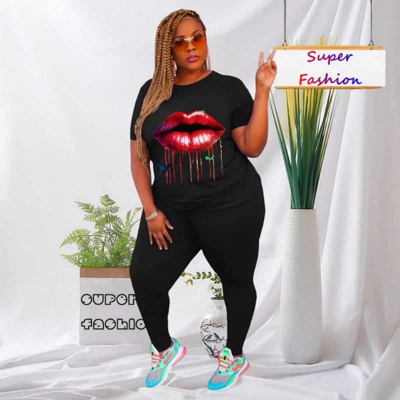 WSFEC XL-5XL Женская одежда, комплект из двух предметов, летние повседневные спортивные брюки с коротким рукавом и рисунком, подходящие комплекты одежды
WSFEC XL-5XL Женская одежда, комплект из двух предметов, летние повседневные спортивные брюки с коротким рукавом и рисунком, подходящие комплекты одежды