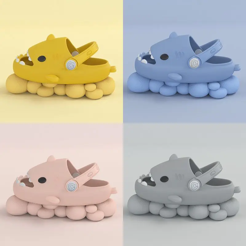 Couples Shark Slippers Beach Cartoon Cute Shark Slides Girls Boys Sandals Women Men Thick Platform Outside Anti-Slip Flip Flops
Couples Shark Slippers Beach Cartoon Cute Shark Slides Girls Boys Sandals Women Men Thick Platform Outside Anti-Slip Flip Flops