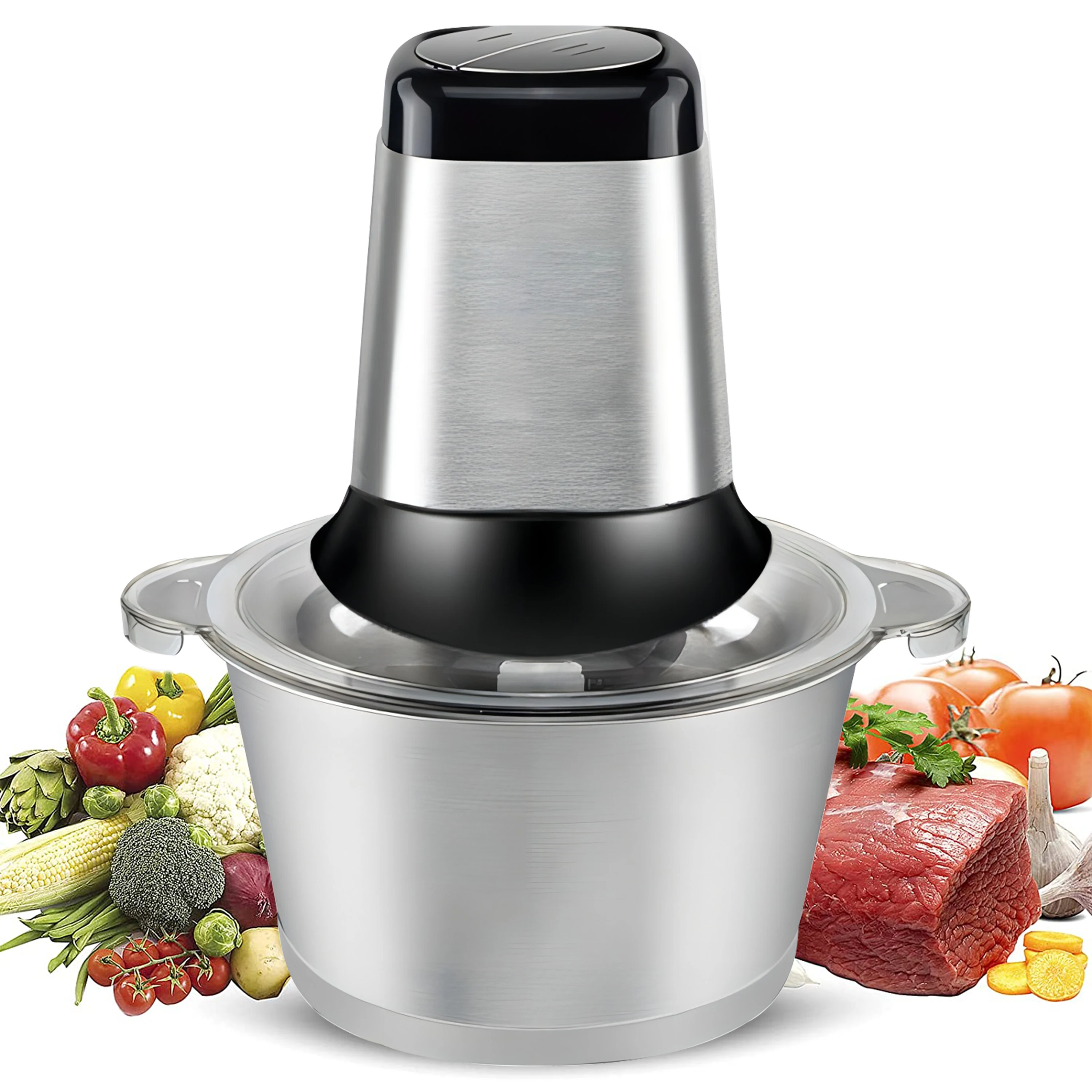 Mixer Electric Meat Grinder,2L Stainless Steel Food Grinder,300W 2 Speed Home Kitchen Food Processor,Electric Food Chopper for B
Mixer Electric Meat Grinder,2L Stainless Steel Food Grinder,300W 2 Speed Home Kitchen Food Processor,Electric Food Chopper for B