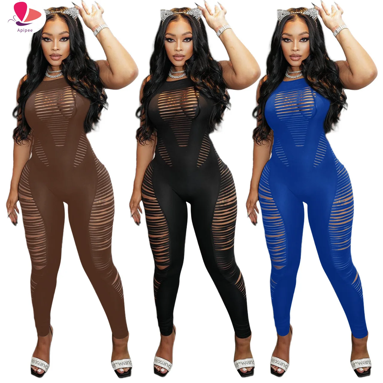 Woman Elegant Hollow Out Clothing Sexy Party Long Jumpsuit For Women Female Romper One-piece Bodysuit Overalls Night Club Outfit
Woman Elegant Hollow Out Clothing Sexy Party Long Jumpsuit For Women Female Romper One-piece Bodysuit Overalls Night Club Outfit