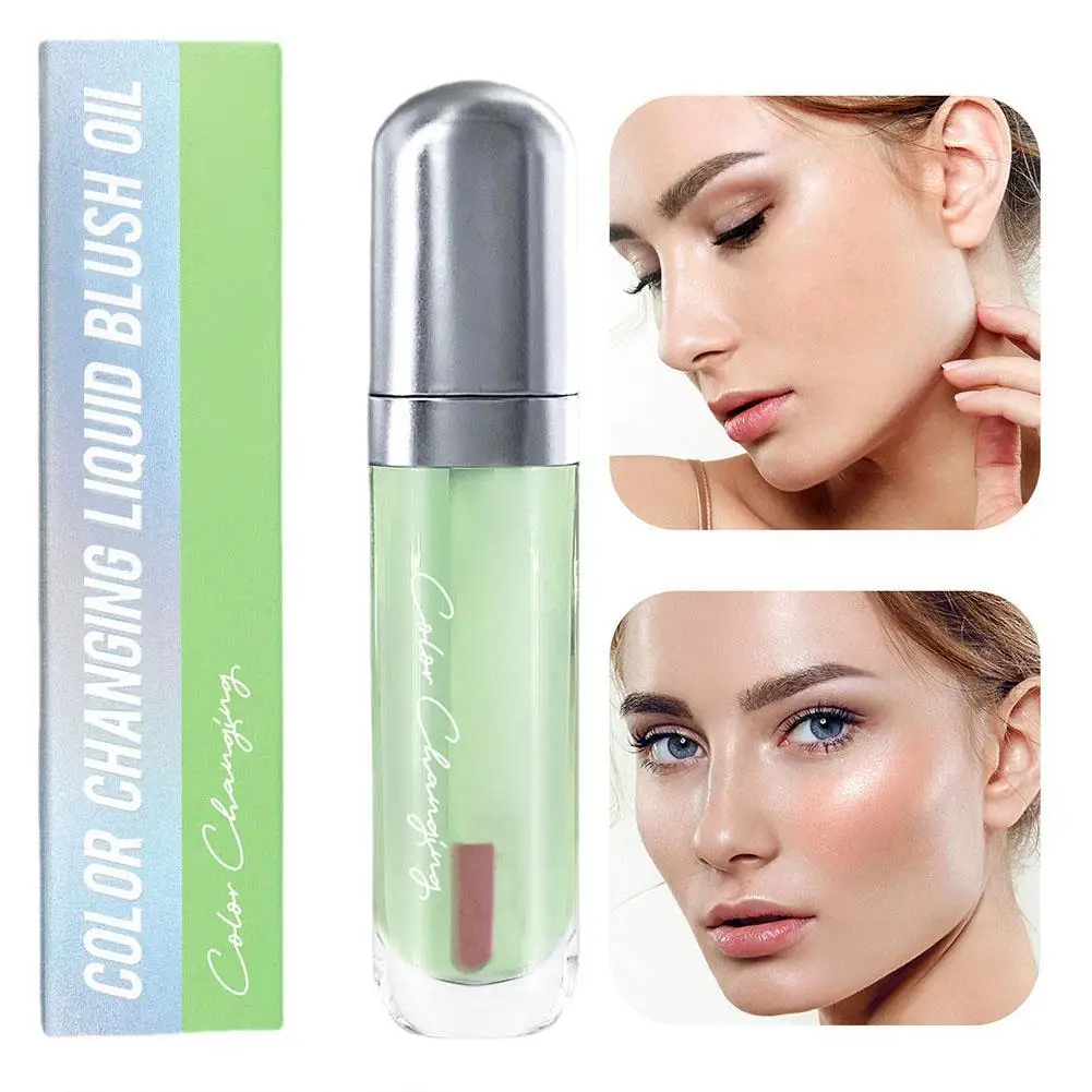 

Blush Cheek Liquid Makeup Oil 8ml All In 1 Natural PH Color Change Cheeks Highlighter Face Glowing Moisturizing Liquid Blusher