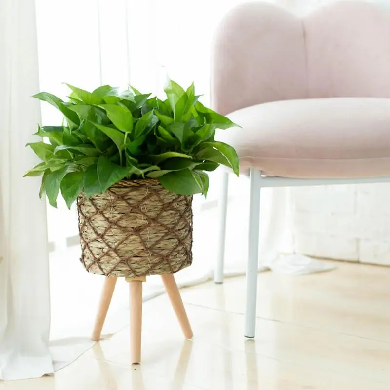 Woven Plant Stand With Legs Decorative Stools Indoor Plant Holder With Handwoven Sea Grass Basket For Planter Flower Pots Vases
Woven Plant Stand With Legs Decorative Stools Indoor Plant Holder With Handwoven Sea Grass Basket For Planter Flower Pots Vases