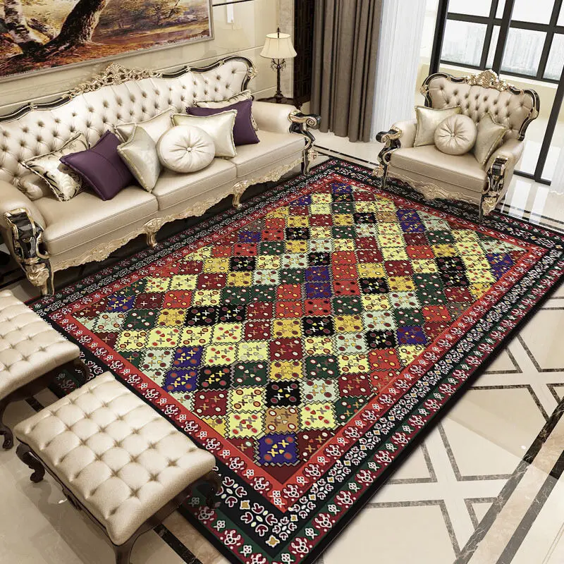 European Retro Style Carpet Rectangular Persian Carpet Living Room Large Size Carpet Bedroom Bedside Decor Non-Slip Floor Mat
European Retro Style Carpet Rectangular Persian Carpet Living Room Large Size Carpet Bedroom Bedside Decor Non-Slip Floor Mat