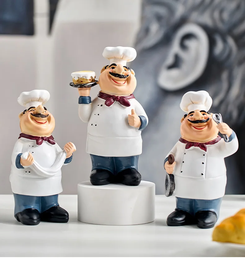 Smiling Chef Figurine Cartoon Character Sculpture and Statue Folk Art Ornaments Desk Accessories Living Room Decor Ideas Gift
Smiling Chef Figurine Cartoon Character Sculpture and Statue Folk Art Ornaments Desk Accessories Living Room Decor Ideas Gift