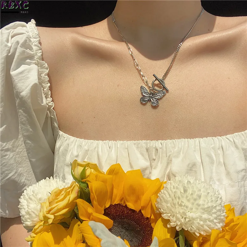 Rbxc Butterfly Pendant Necklace Feminine Temperament Net Red Same Popular Ot Button Clavicle Chain Bracelet Set
Rbxc Butterfly Pendant Necklace Feminine Temperament Net Red Same Popular Ot Button Clavicle Chain Bracelet Set