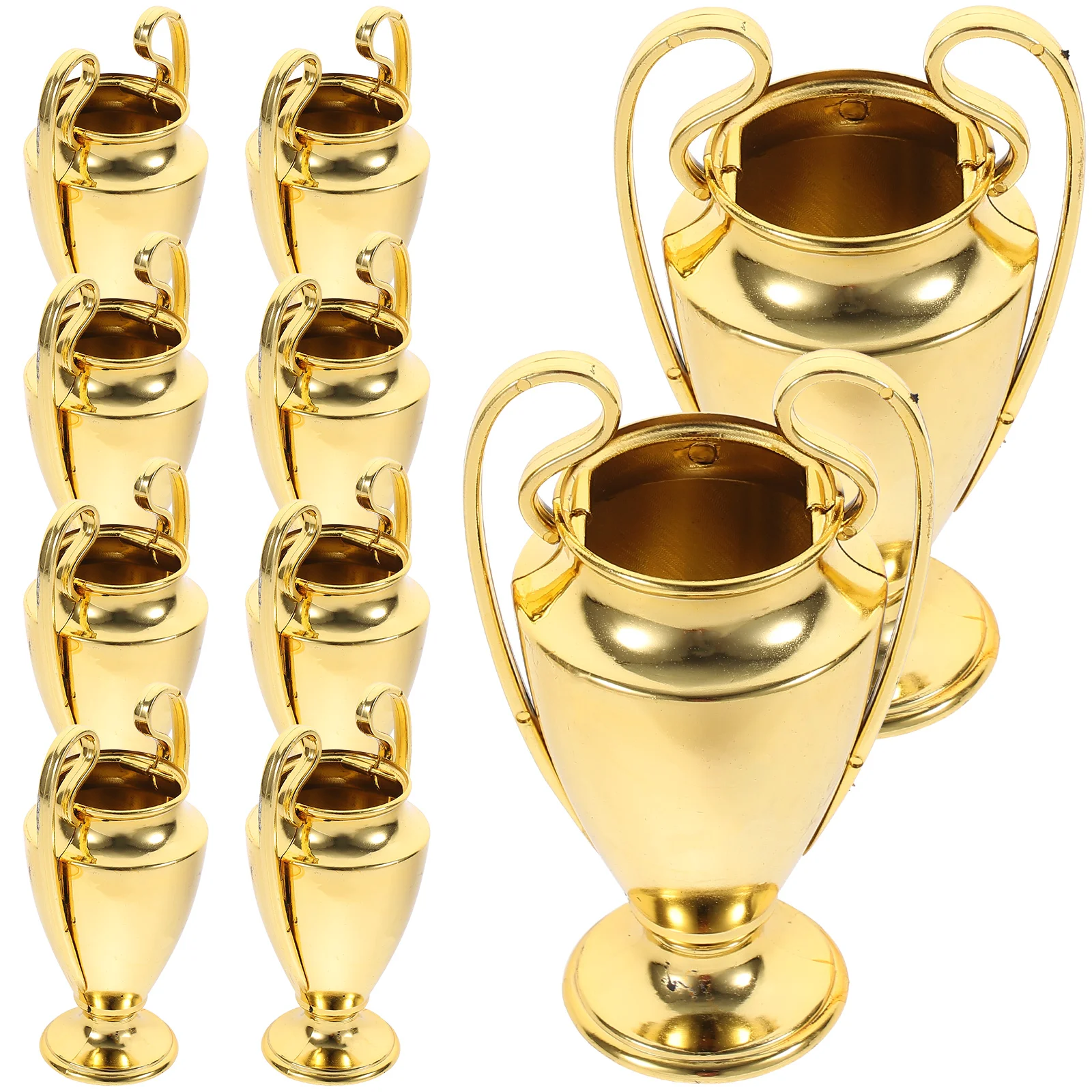 

10 Pcs Delicate Prize Trophy Plastic Trophies Exquisite Sports Accessories Small Fashion Compact Award