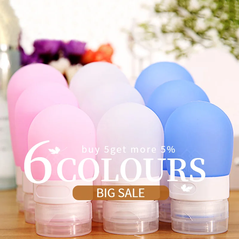 1pc 38ml 60ml 80ml Travel Empty Silicone Portable Silicone Refillable Bottle For Lotion Shampoo Cosmetic Squeeze Containers
1pc 38ml 60ml 80ml Travel Empty Silicone Portable Silicone Refillable Bottle For Lotion Shampoo Cosmetic Squeeze Containers