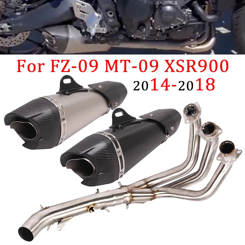 MT-09 FZ-09 XSR900 For Yamaha XSR 900 FZ09 MT MT09 2014-2018 2017 51mm Motorcycle AK Exhaust Full System Link Pipes Carbon Fiber
MT-09 FZ-09 XSR900 For Yamaha XSR 900 FZ09 MT MT09 2014-2018 2017 51mm Motorcycle AK Exhaust Full System Link Pipes Carbon Fiber