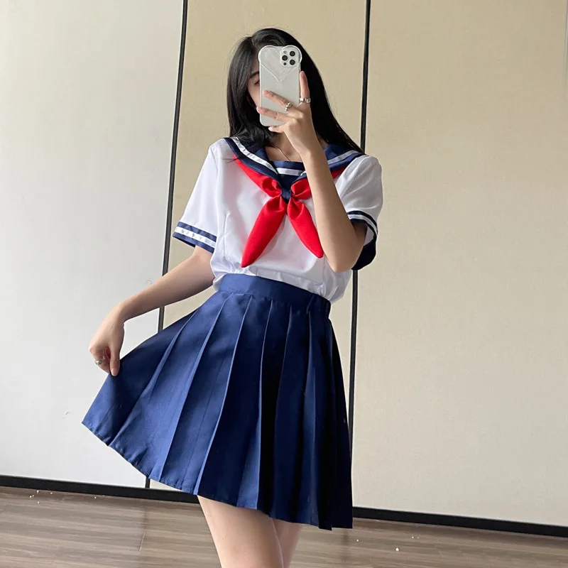 Orthodox Jk Uniform Skirt Autumn Sailor Navy Collar Cosplay Folds Pleated Skirt College Style Cute Outfits For Women CFW5
Orthodox Jk Uniform Skirt Autumn Sailor Navy Collar Cosplay Folds Pleated Skirt College Style Cute Outfits For Women CFW5
