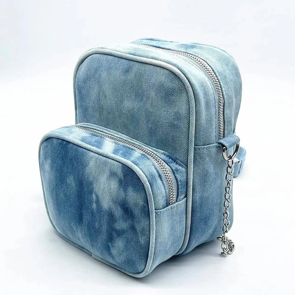 Tie-dye Canvas Shoulder Bag Designer Chains Crossbody Bags for Women Mini Denim Handbags and Purses Female Fashion Tote Bag Chic
Tie-dye Canvas Shoulder Bag Designer Chains Crossbody Bags for Women Mini Denim Handbags and Purses Female Fashion Tote Bag Chic