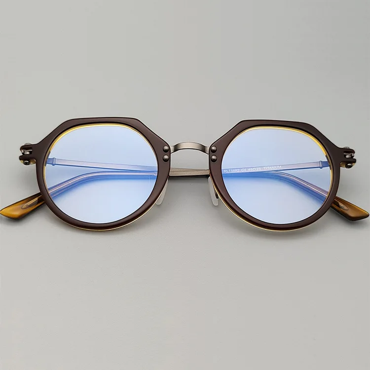 Vinatge Acetate Polygon Titanium Clear Prescription Glasses Frame Women Men Myopia Optical Eyewear Reading Eyeglasses Frames
Vinatge Acetate Polygon Titanium Clear Prescription Glasses Frame Women Men Myopia Optical Eyewear Reading Eyeglasses Frames