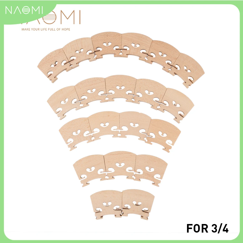 NAOMI 3/4 Violin Bridge 20 Pcs Maple Wood Violin Bridge for 3/4 Violin Bridge Violin Parts Accessories New
NAOMI 3/4 Violin Bridge 20 Pcs Maple Wood Violin Bridge for 3/4 Violin Bridge Violin Parts Accessories New