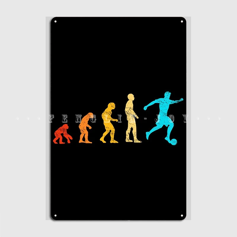 Эволюционный плакат по футболу, металлический плакат для кинотеатра и гостиной, Декоративные плакаты, оловянный плакат 
Эволюционный плакат по футболу, металлический плакат для кинотеатра и гостиной, Декоративные плакаты, оловянный плакат