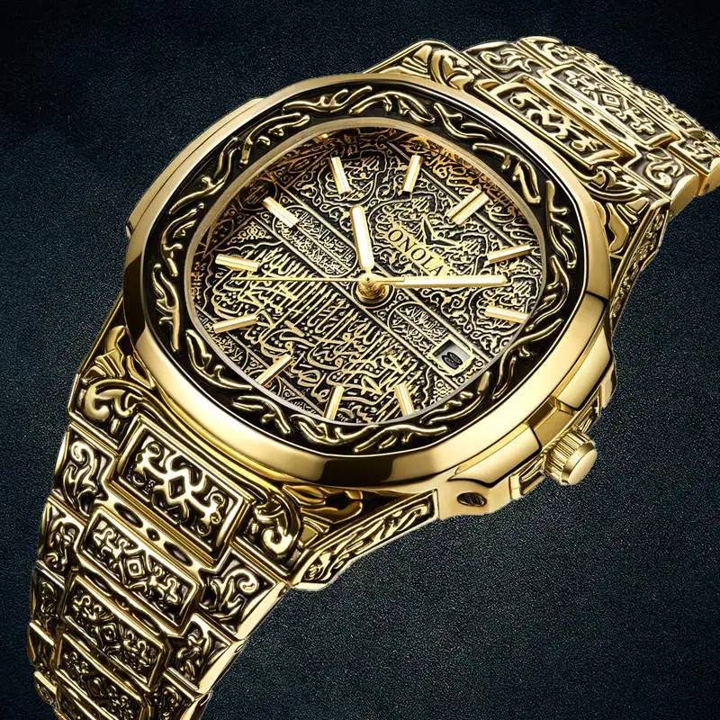 ONOLA Fashion Luxury Vintage Gold Stainless Steel Square Quartz Men's Wrist Watch with Gift Box Free Shipping Reloj Hombre
ONOLA Fashion Luxury Vintage Gold Stainless Steel Square Quartz Men's Wrist Watch with Gift Box Free Shipping Reloj Hombre
