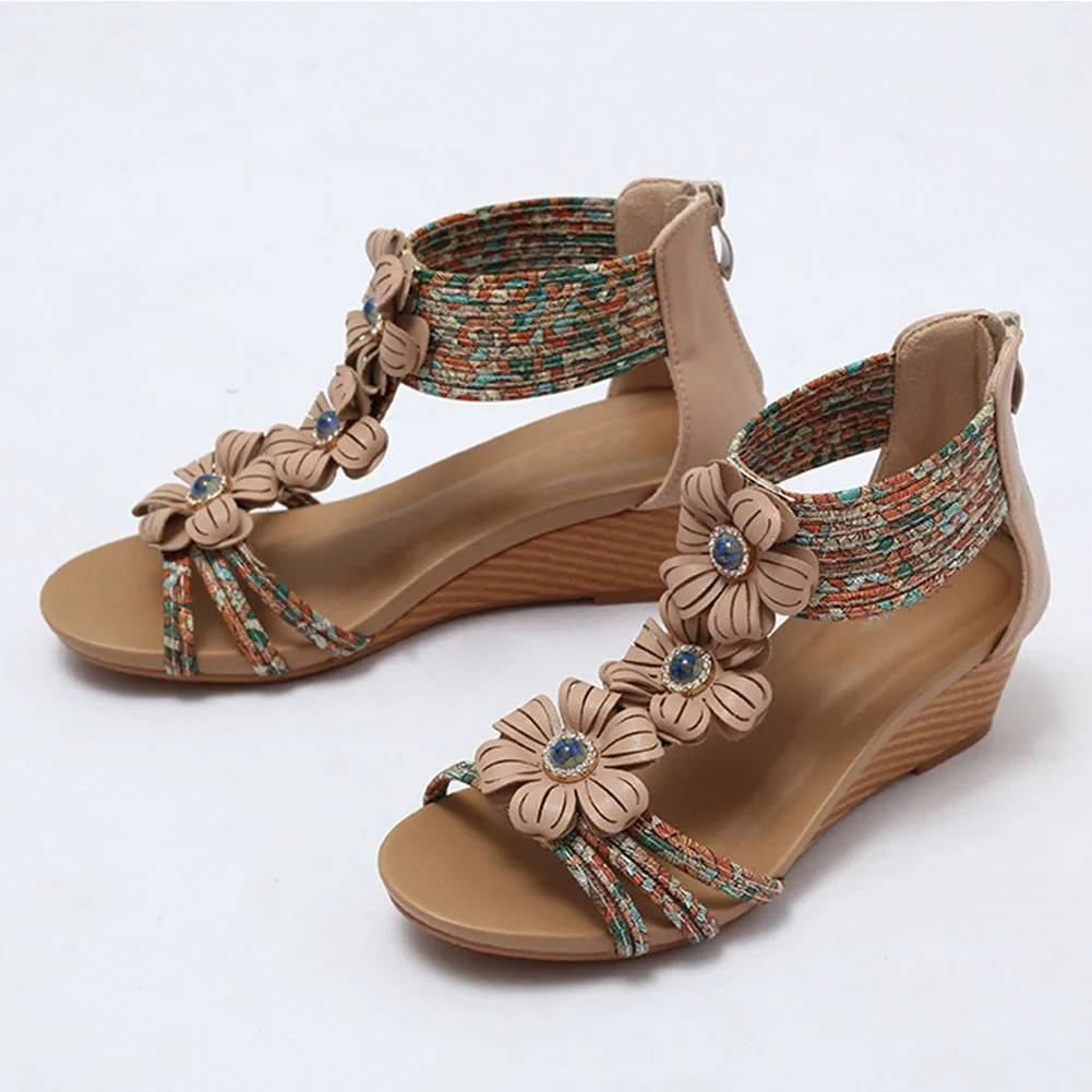 AOSPHIRAYLIAN Sandals Women Summer 2022 Flowers Bohemia Style Rome Zipper Wedges High Heels Women's Shoes Sandals
AOSPHIRAYLIAN Sandals Women Summer 2022 Flowers Bohemia Style Rome Zipper Wedges High Heels Women's Shoes Sandals