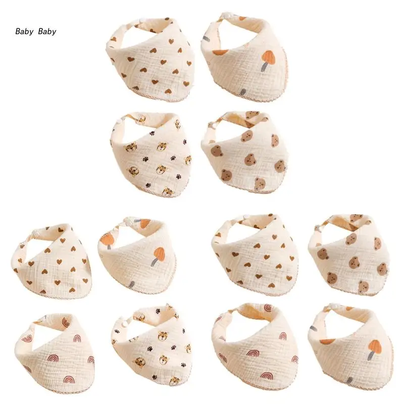 Q81A Infant Drooling Bib Set Breathable Gauze-Cotton Baby Facecloth Saliva Towel 4PCS
Q81A Infant Drooling Bib Set Breathable Gauze-Cotton Baby Facecloth Saliva Towel 4PCS
