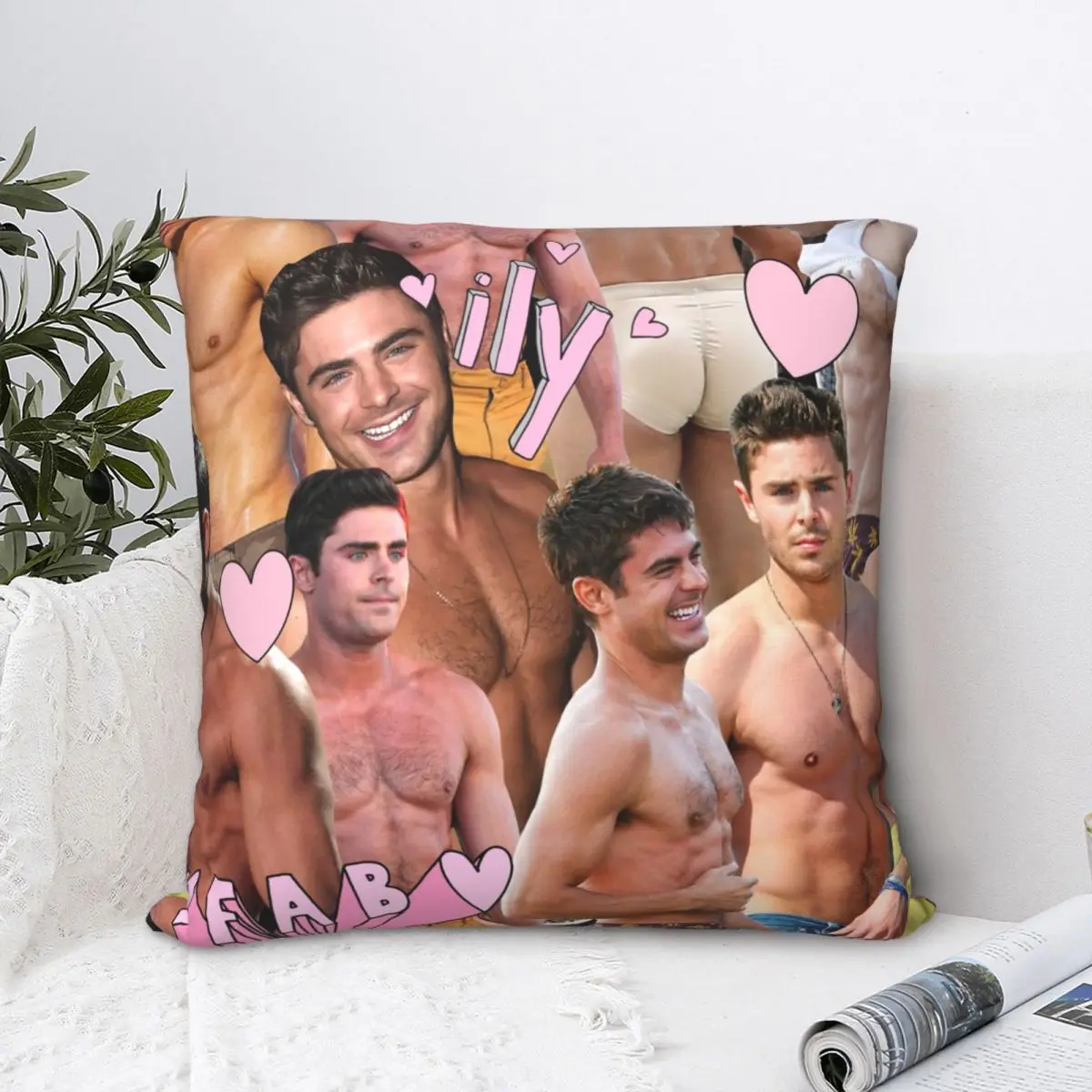 Zac Efron Collage Throw Pillow Polyester Home Decor Pillow Case Home Cushion Cover 45*45cm
Zac Efron Collage Throw Pillow Polyester Home Decor Pillow Case Home Cushion Cover 45*45cm