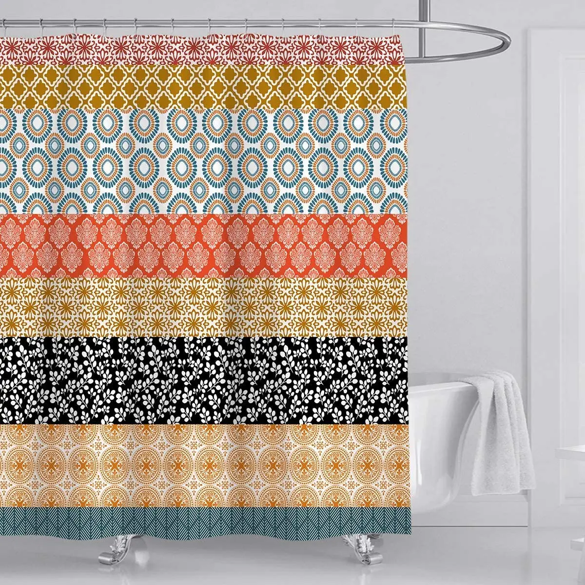 Занавеска для душа в стиле бохо с аксессуарами, водонепроницаемый тканевый занавес с геометрическим рисунком, цвет черный/белый, для ванной...
Занавеска для душа в стиле бохо с аксессуарами, водонепроницаемый тканевый занавес с геометрическим рисунком, цвет черный/белый, для ванной...