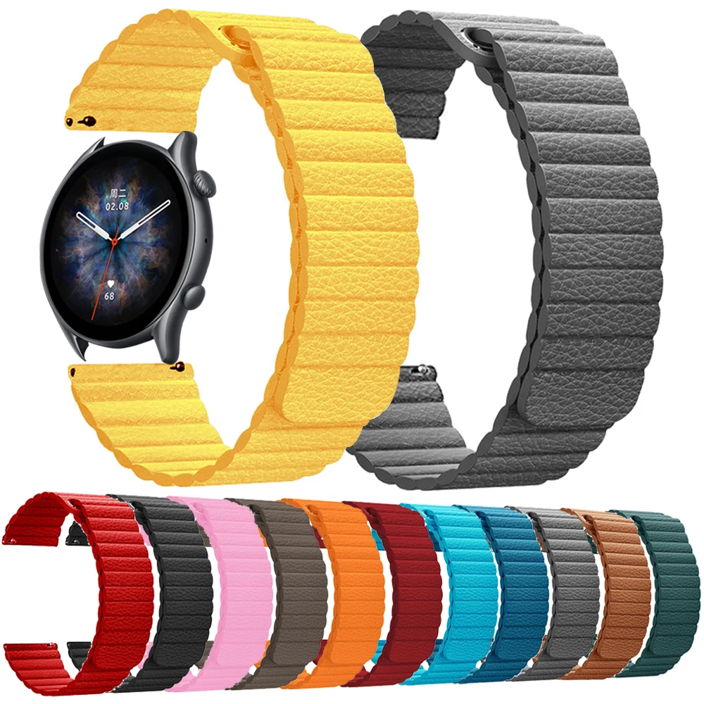 Leather Watch Strap For Huami Watch Amazfit GTR 3 Pro 2 2e 47mm 42mm Band Bracelet Stratos GTS 2 Bip S Pace 20mm 22mm Wristband
Leather Watch Strap For Huami Watch Amazfit GTR 3 Pro 2 2e 47mm 42mm Band Bracelet Stratos GTS 2 Bip S Pace 20mm 22mm Wristband