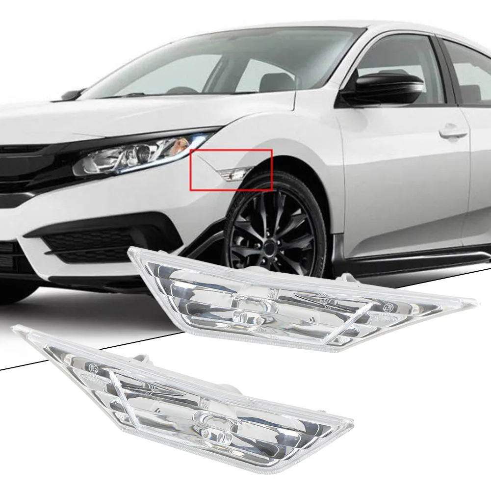 2PCS Turn Signal Light For Honda Side Marker Lamp Turn Signal Light Housing With LED Bulb For Civic Hatchback Coupe 2016-2021
2PCS Turn Signal Light For Honda Side Marker Lamp Turn Signal Light Housing With LED Bulb For Civic Hatchback Coupe 2016-2021