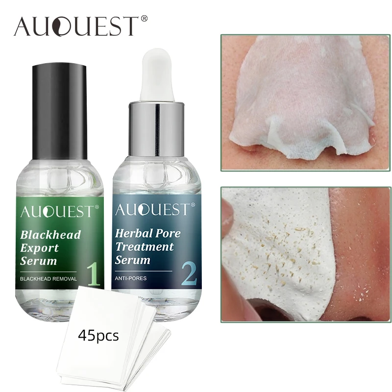 AUQUEST Blackhead Remover Nose Sticker Serum Blackhead Export Essential Shrink Pores Essence Cleansing Blackheads Set Face Care
AUQUEST Blackhead Remover Nose Sticker Serum Blackhead Export Essential Shrink Pores Essence Cleansing Blackheads Set Face Care