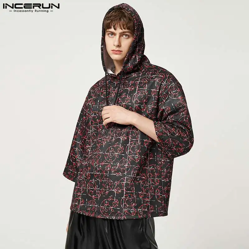 INCERUN 2023 Men Sweatshirts Printing Hooded 3/4 Sleeve Streetwear Loose Casual Hoodies Men Spring Workout Fashion Pullovers 5XL
INCERUN 2023 Men Sweatshirts Printing Hooded 3/4 Sleeve Streetwear Loose Casual Hoodies Men Spring Workout Fashion Pullovers 5XL