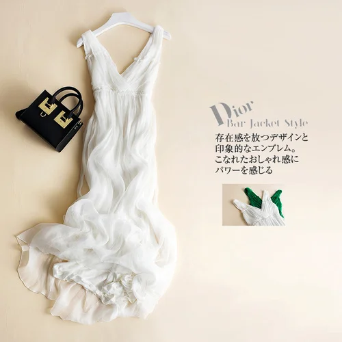 Silk Summer boho 100% Real Dress Women Maxi Vestidos Korean Long Sexy V Neck Dresses Woman Vintage Beach Party Dresses LW
Silk Summer boho 100% Real Dress Women Maxi Vestidos Korean Long Sexy V Neck Dresses Woman Vintage Beach Party Dresses LW