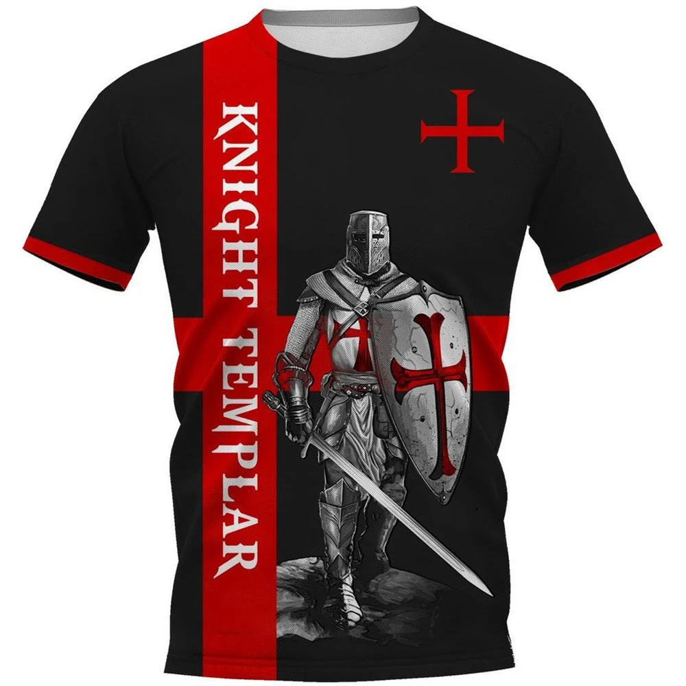 Retro 3D Knight Print Men's T-shirt Short Sleeve Top Men's Casual O-Neck T-shirt Knight Plus Size T-shirt Men's Clothing
Retro 3D Knight Print Men's T-shirt Short Sleeve Top Men's Casual O-Neck T-shirt Knight Plus Size T-shirt Men's Clothing