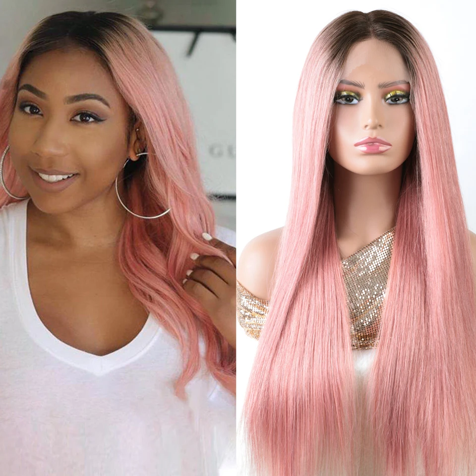 Ombre Dark Pink Wig Human Hair Long Straight Lace Front Wig Preplucked Transparent Lace Wigs For Women Blonde Orange 99J Wigs
Ombre Dark Pink Wig Human Hair Long Straight Lace Front Wig Preplucked Transparent Lace Wigs For Women Blonde Orange 99J Wigs