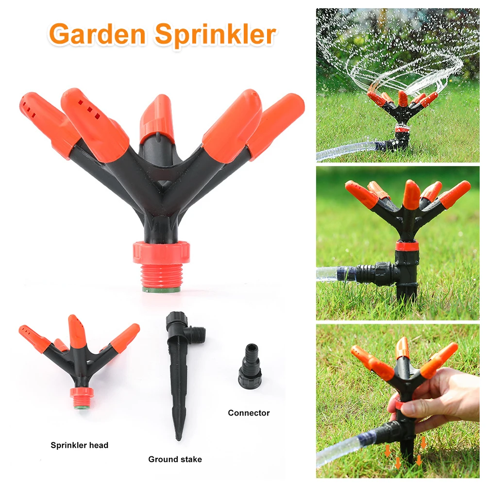 Automatic 360 Degree Rotating Lawn Sprinkler Garden Water Sprinklers Nozzle Adjustable 5 Nozzles Lawn Irrigation Watering Tool
Automatic 360 Degree Rotating Lawn Sprinkler Garden Water Sprinklers Nozzle Adjustable 5 Nozzles Lawn Irrigation Watering Tool