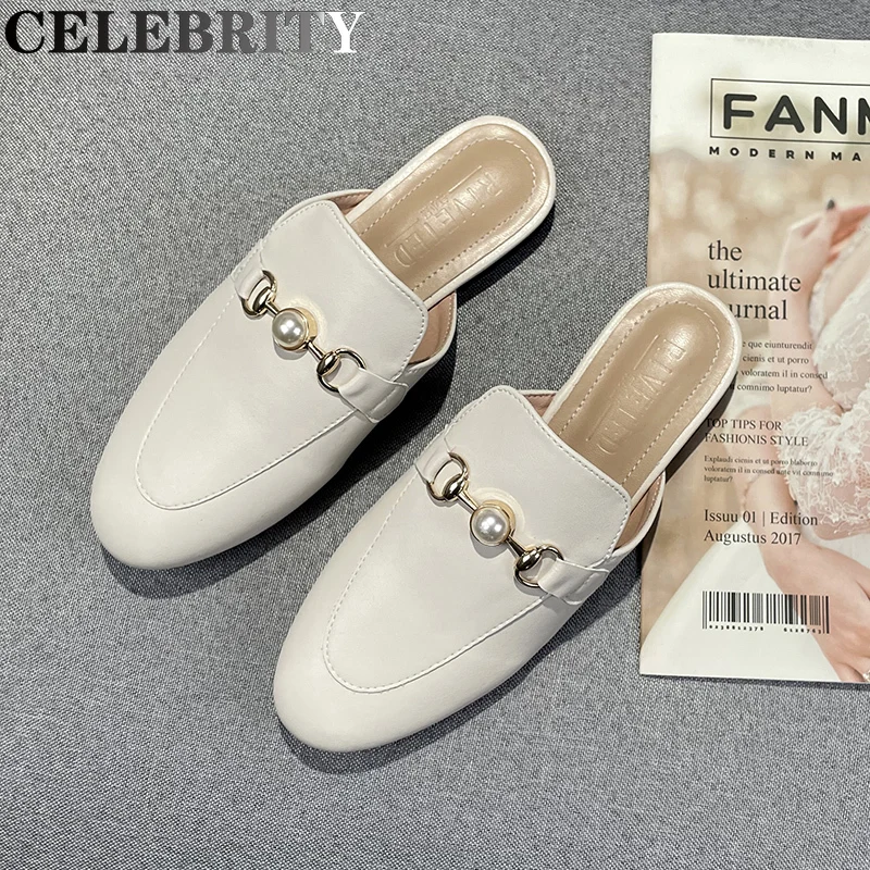 Spring 2022 New flat women's Muller shoes Korean fashion round head pearl design girl slippers size 41-44 Free shipping
Spring 2022 New flat women's Muller shoes Korean fashion round head pearl design girl slippers size 41-44 Free shipping