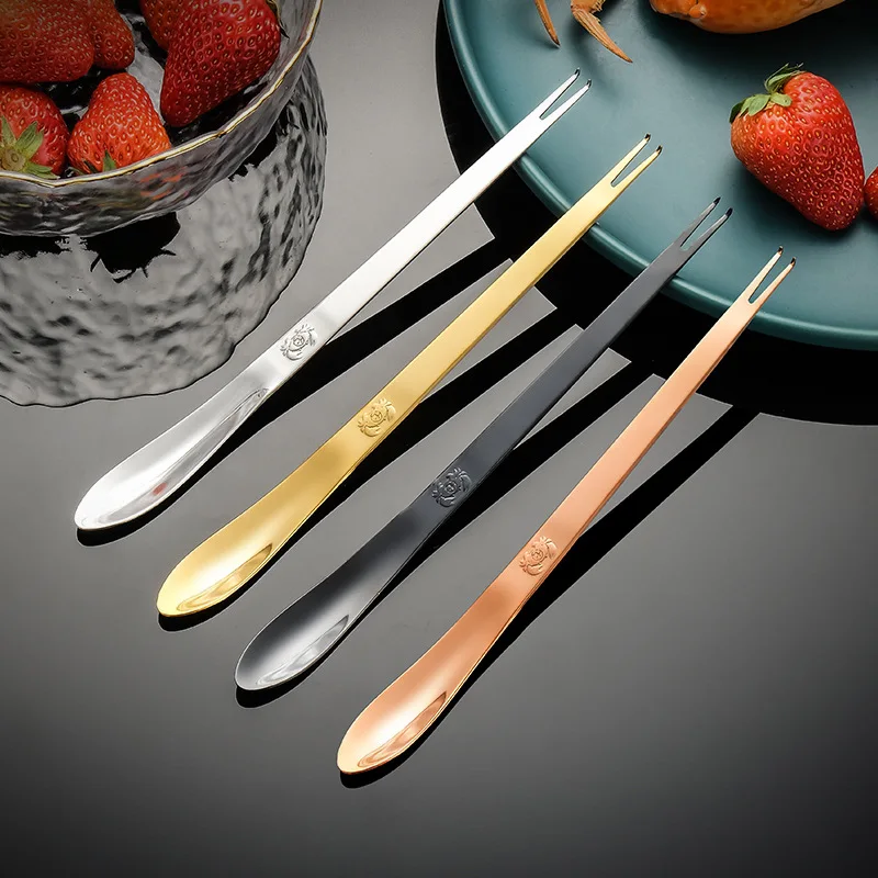 Crab Needle Multifunctional Stainless Steel Fruit Fork and Seafood Tool Kitchen Gadgets 1 Piece
Crab Needle Multifunctional Stainless Steel Fruit Fork and Seafood Tool Kitchen Gadgets 1 Piece