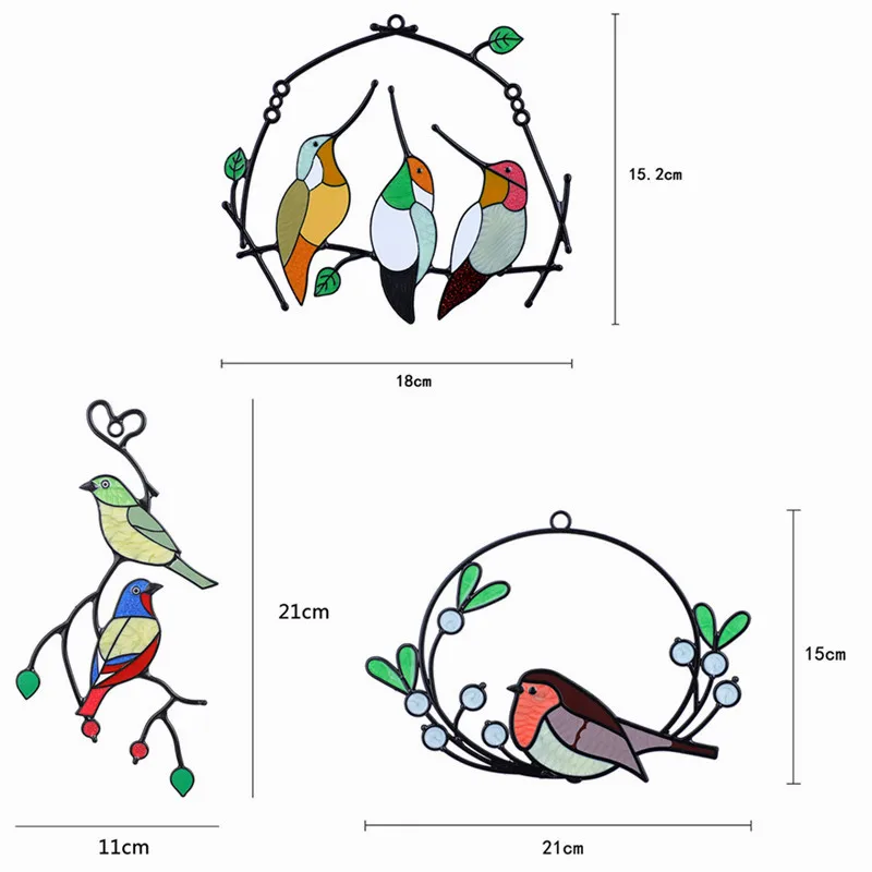 Mini Stained Hummingbird Bird Home Window Hanging Glass Dreamcatcher Birds Colorful Acrylic Suncatcher Hanging Decoration
Mini Stained Hummingbird Bird Home Window Hanging Glass Dreamcatcher Birds Colorful Acrylic Suncatcher Hanging Decoration