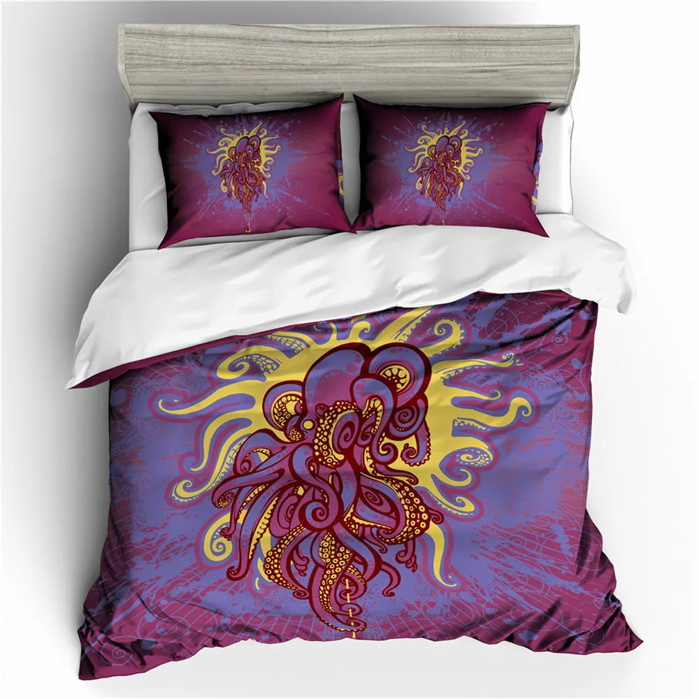 Octopus Bedding Sets Sea Animals Bed Linen Sets Single Queen Size Bed Cover Jellyfish Quilt Cover Pillowcase
Octopus Bedding Sets Sea Animals Bed Linen Sets Single Queen Size Bed Cover Jellyfish Quilt Cover Pillowcase