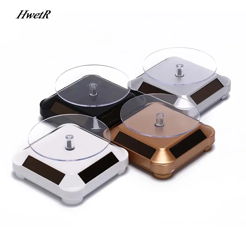 Solar Powered 360 Rotating Jewelry Mobile Phone Ring Bracelet Watch Display Stand Environmental Friendly
Solar Powered 360 Rotating Jewelry Mobile Phone Ring Bracelet Watch Display Stand Environmental Friendly