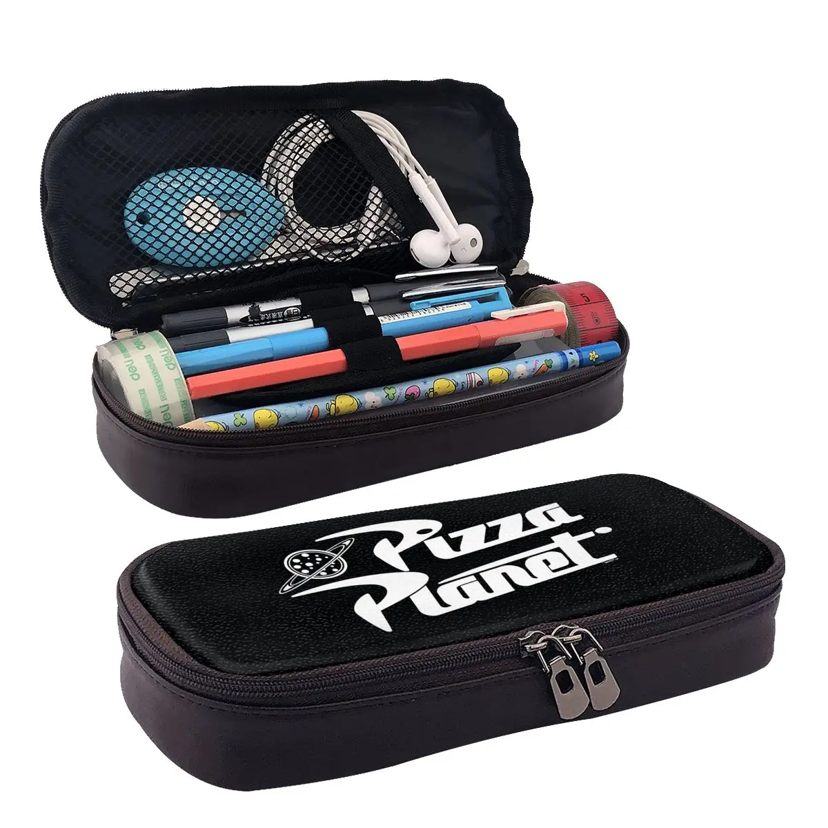 Pizza Planet Leather Pencil Case Zipper Pencil Box Stationery Pen Pouch for Boys Girls School Students Work Office
Pizza Planet Leather Pencil Case Zipper Pencil Box Stationery Pen Pouch for Boys Girls School Students Work Office