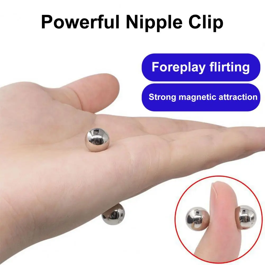 Магнитный шарик, зажим для груди «свободные руки», шарик для стимуляции сосков с длительным сроком службы, твердые магнитные зажимы для сосков для женщин