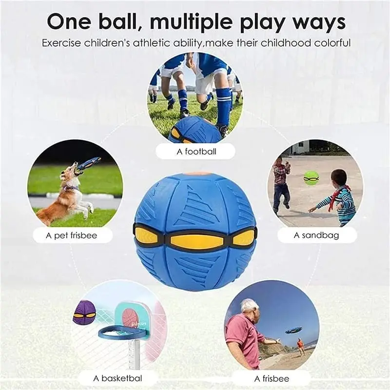 Flying UFO Flat Throw Disc Ball Without LED Light Magic Ball Toy Kid Outdoor Garden Beach Game Children's sports balls
Flying UFO Flat Throw Disc Ball Without LED Light Magic Ball Toy Kid Outdoor Garden Beach Game Children's sports balls