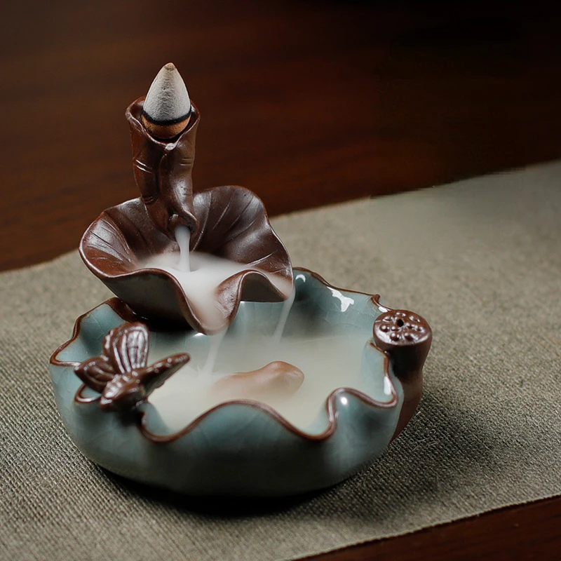 Waterfall Backflow Incense Burner Ceramic Purple Sand Handicraft Incense Road Bruleur Encens Home Decoraction Luxury
Waterfall Backflow Incense Burner Ceramic Purple Sand Handicraft Incense Road Bruleur Encens Home Decoraction Luxury