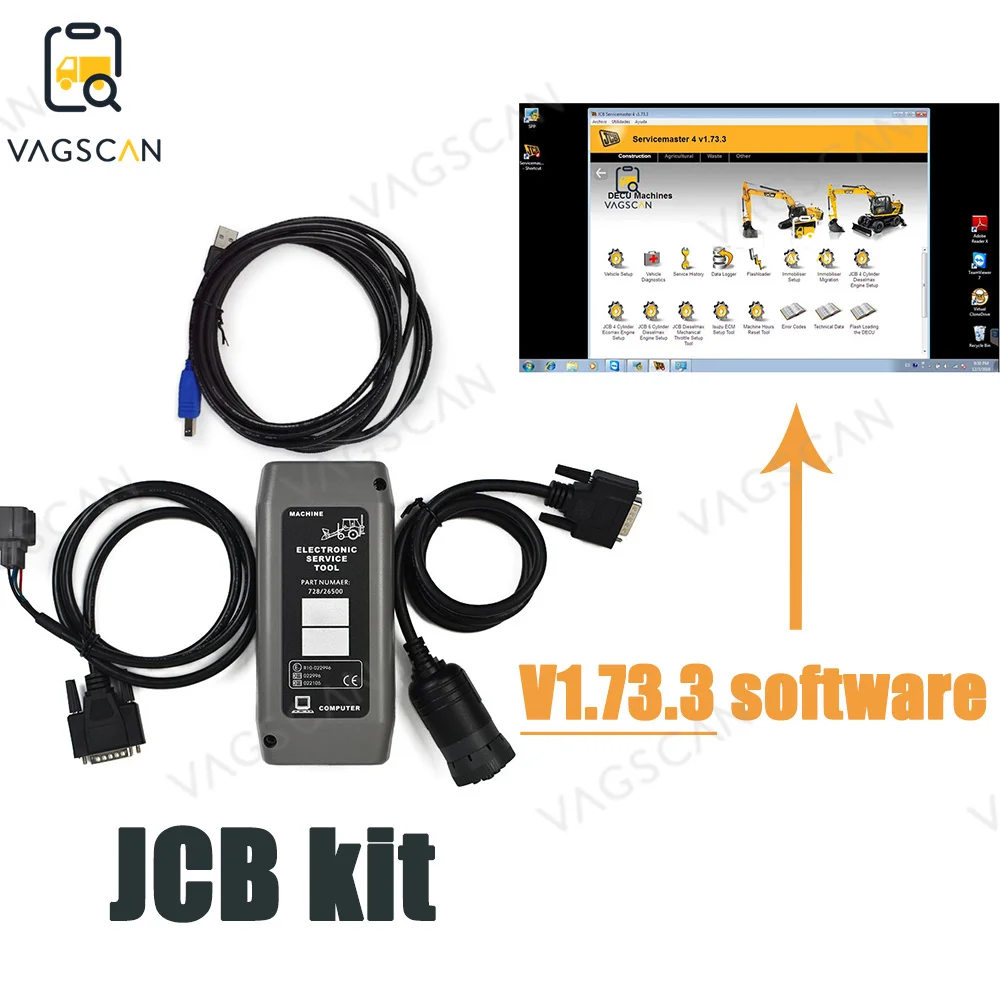 For JCB 1.73.3 kit JCB canbus J1708 diagnostic scanner tool Electronic Service Master
For JCB 1.73.3 kit JCB canbus J1708 diagnostic scanner tool Electronic Service Master