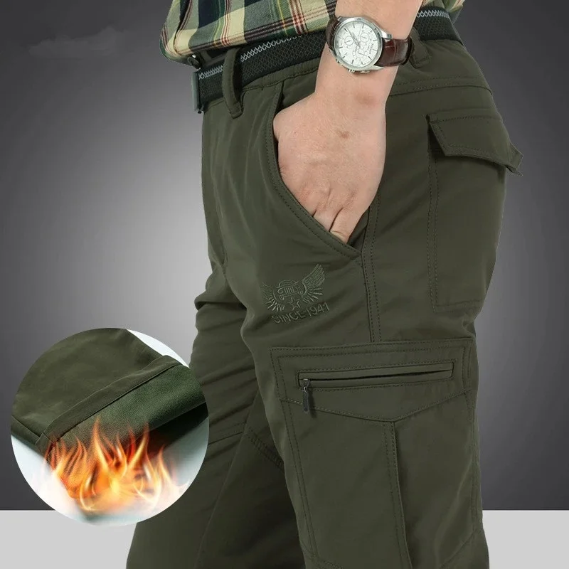 Warm Fleece Cargo Pants Men Winter Tactical Military Thicken Casual Cotton Combat Bomber Working Trousers Plus Szie 4XL
Warm Fleece Cargo Pants Men Winter Tactical Military Thicken Casual Cotton Combat Bomber Working Trousers Plus Szie 4XL