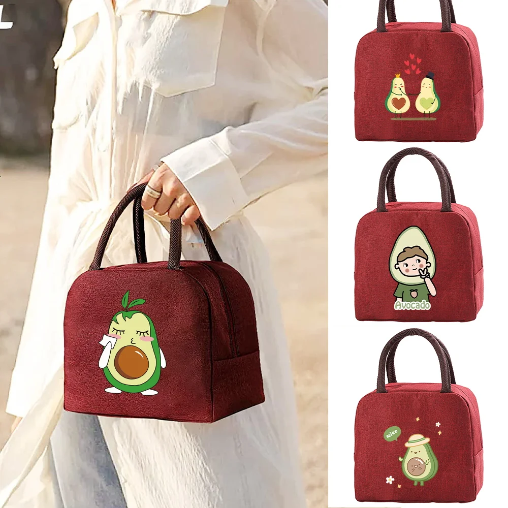 Cooler Lunch Box Portable Insulated Canvas Lunch Bag Tote Thermal Picnic Food Storage Bags for Women Kids Avocado Print Handbag
Cooler Lunch Box Portable Insulated Canvas Lunch Bag Tote Thermal Picnic Food Storage Bags for Women Kids Avocado Print Handbag