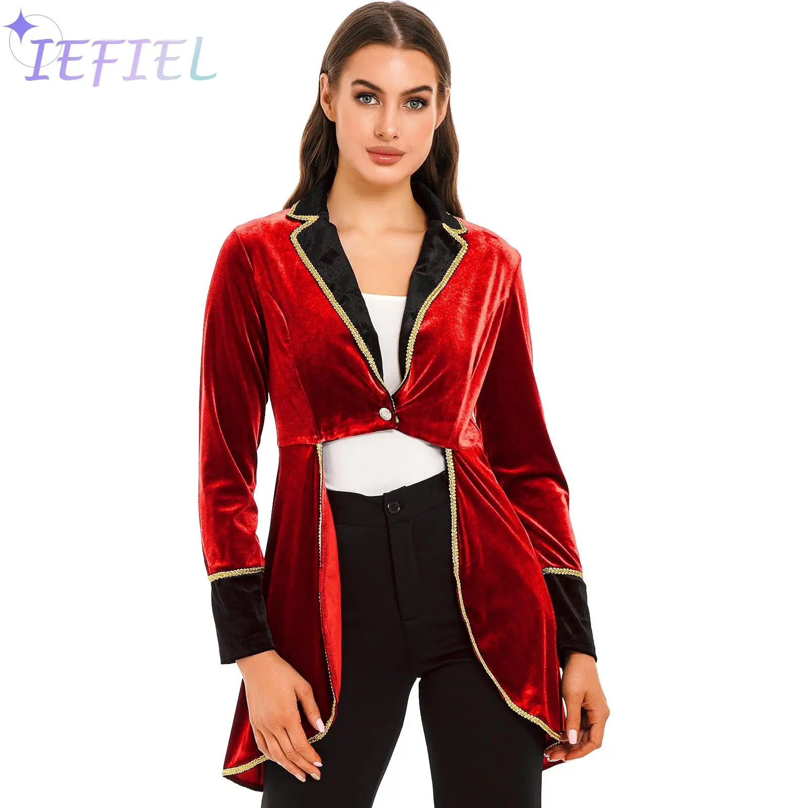 Adult Velvet Swallow-Tailed Coat Casual Long Sleeve Lapel Blazers Jacket Halloween Carnival Cosplay Costume
Adult Velvet Swallow-Tailed Coat Casual Long Sleeve Lapel Blazers Jacket Halloween Carnival Cosplay Costume