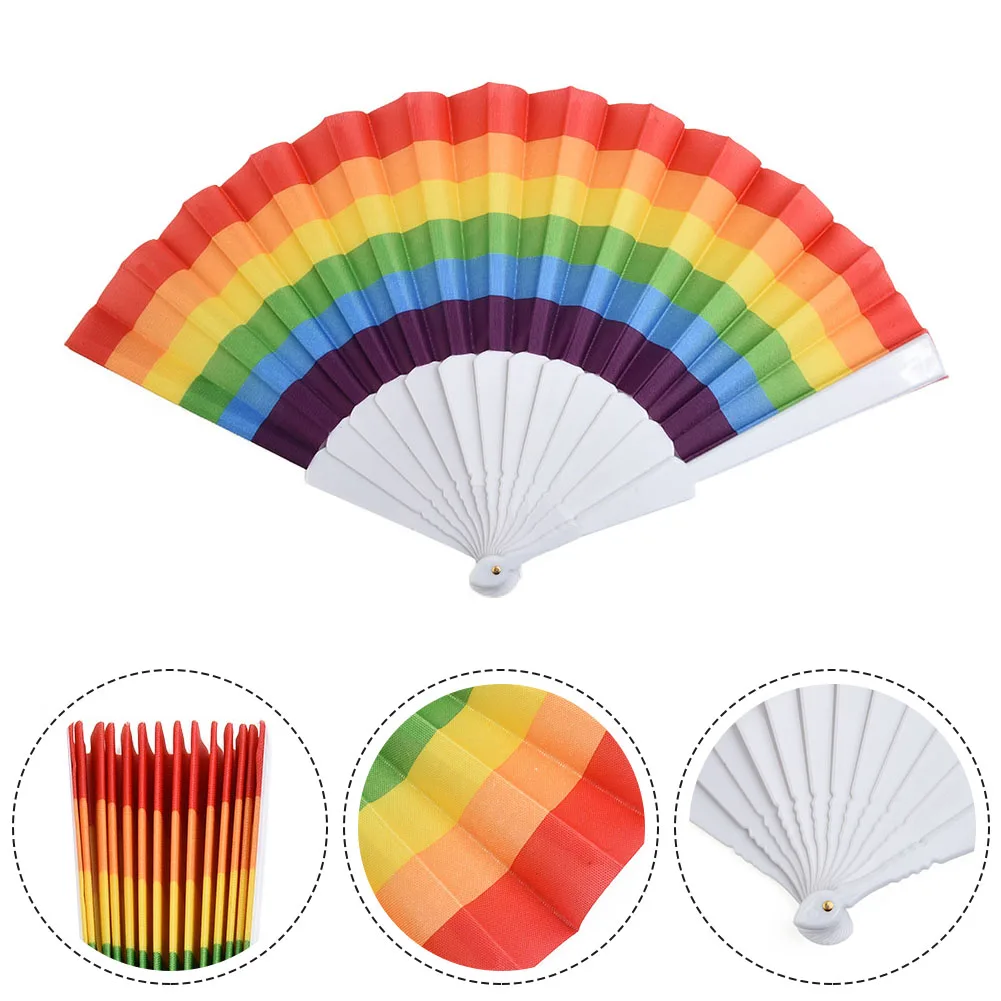 1pcs Folding Fan Manual Folding Pride Fan Bamboo Fan Rainbow Folding Fan For Decoration Summer Wedding Or Cool Yourself
1pcs Folding Fan Manual Folding Pride Fan Bamboo Fan Rainbow Folding Fan For Decoration Summer Wedding Or Cool Yourself