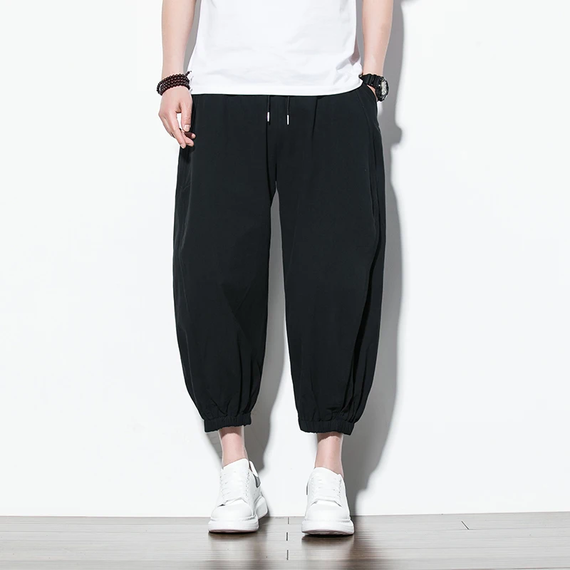 Loose Ankle-Length Cotton Linen Pants Men Joggers Men Pants Streetwear Harem Pants Men Trousers 5XL Hip Hop 2022 Spring
Loose Ankle-Length Cotton Linen Pants Men Joggers Men Pants Streetwear Harem Pants Men Trousers 5XL Hip Hop 2022 Spring