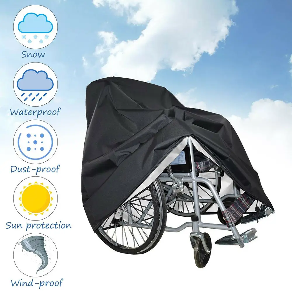 Durable Dustproof 210D Oxford Cloth Wheelchair Protection Cover Scooter Cover Electric Manual Folding Wheelchairs Cover
Durable Dustproof 210D Oxford Cloth Wheelchair Protection Cover Scooter Cover Electric Manual Folding Wheelchairs Cover
