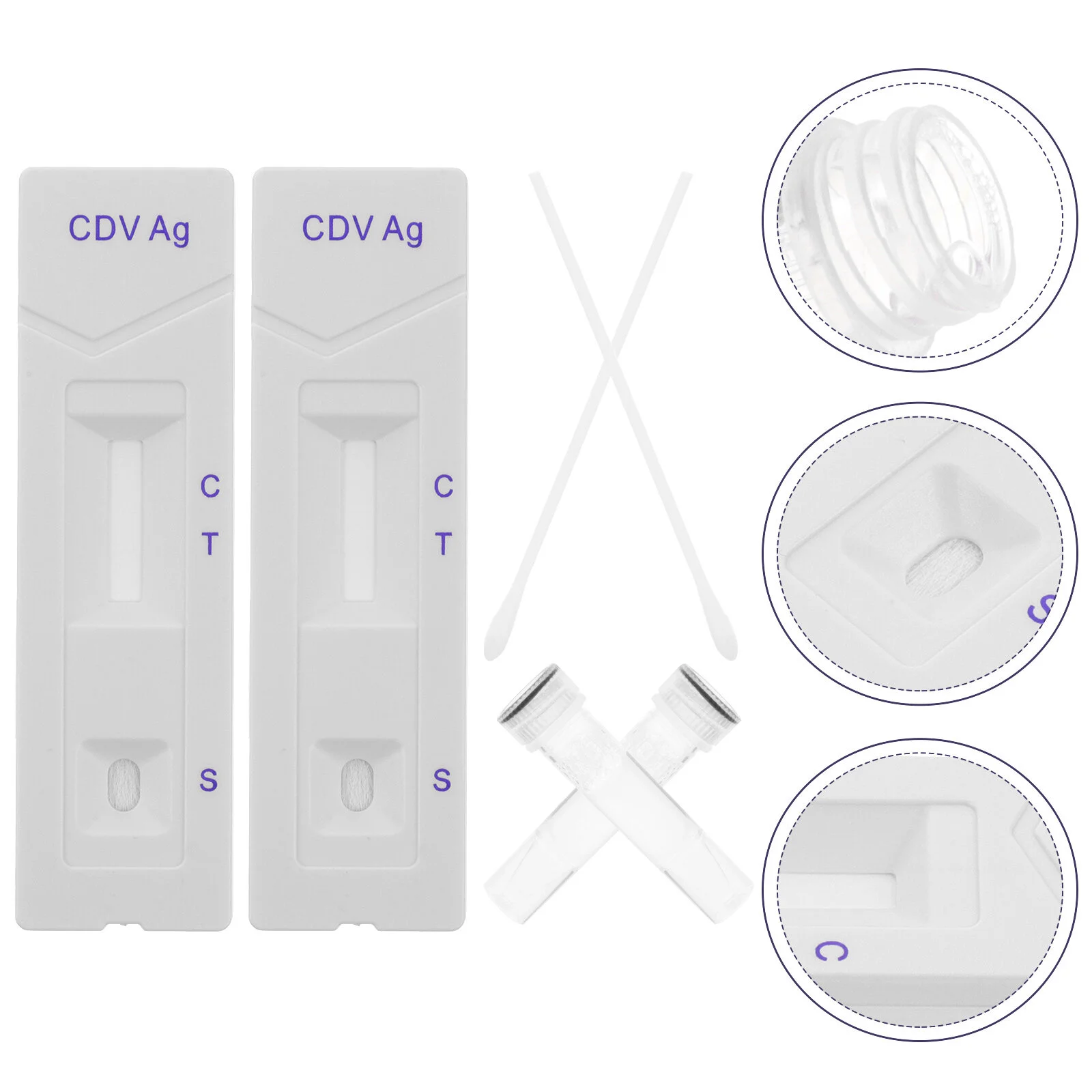 

1 Set of Test Strip for CPV CDV Easy Operation Testing Paper Puppy Testing Strip for Canine Parvo Antigen