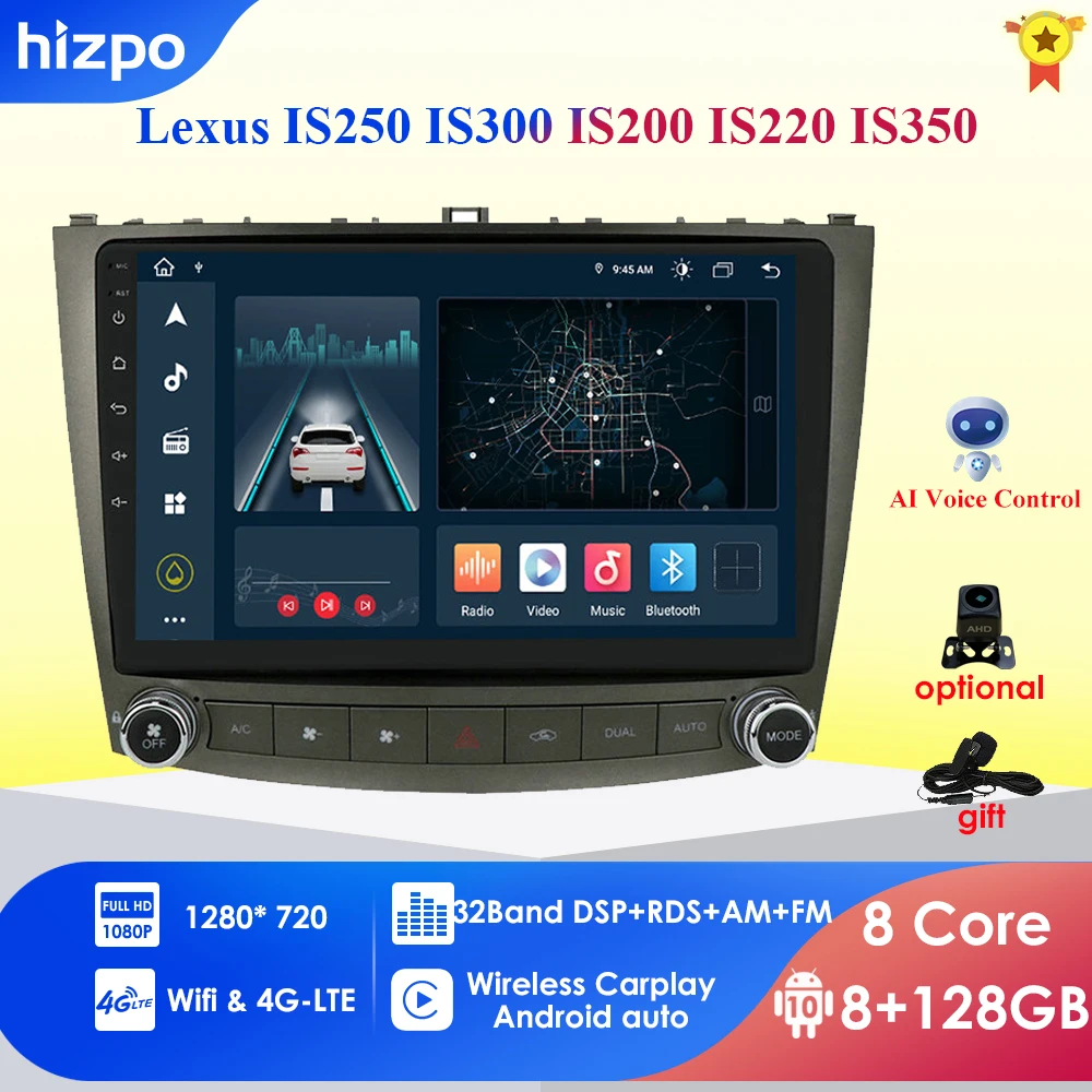 Автомобильное радио, Android 10,0, 10,1 дюйма, DVD-плеер для Lexus IS250, IS300, IS200, IS220, IS350 2005-2012, стерео, 2 Din, головное устройство, GPS-навигация
Автомобильное радио, Android 10,0, 10,1 дюйма, DVD-плеер для Lexus IS250, IS300, IS200, IS220, IS350 2005-2012, стерео, 2 Din, головное устройство, GPS-навигация