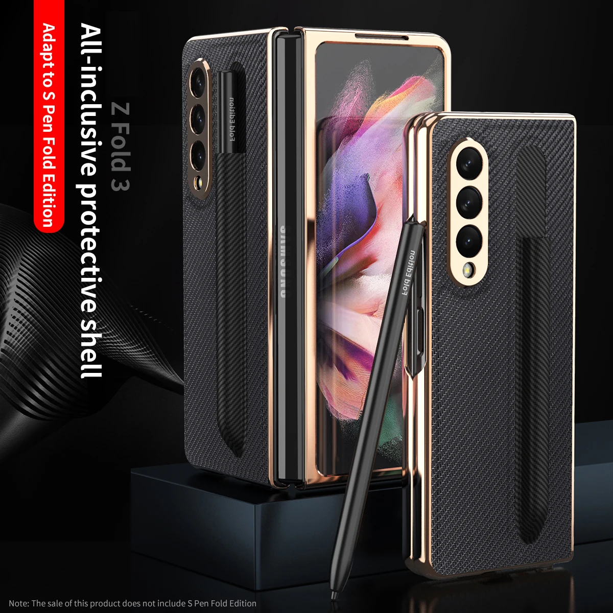 Кожаный чехол из углеродного волокна для Samsung Galaxy Z Fold 3 5G, чехол с S-отделением для ручки, рамка с покрытием, Передняя пленка из закаленного ст...
Кожаный чехол из углеродного волокна для Samsung Galaxy Z Fold 3 5G, чехол с S-отделением для ручки, рамка с покрытием, Передняя пленка из закаленного ст...