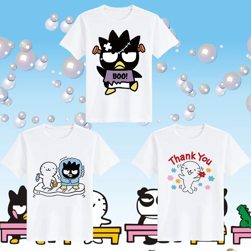 Sanrio BAD BADTZ-MARU Anime Peripheral Summer Plus Size Graphic Tee Kawaii Clothes Tops Women 2022 Clothing Women
Sanrio BAD BADTZ-MARU Anime Peripheral Summer Plus Size Graphic Tee Kawaii Clothes Tops Women 2022 Clothing Women